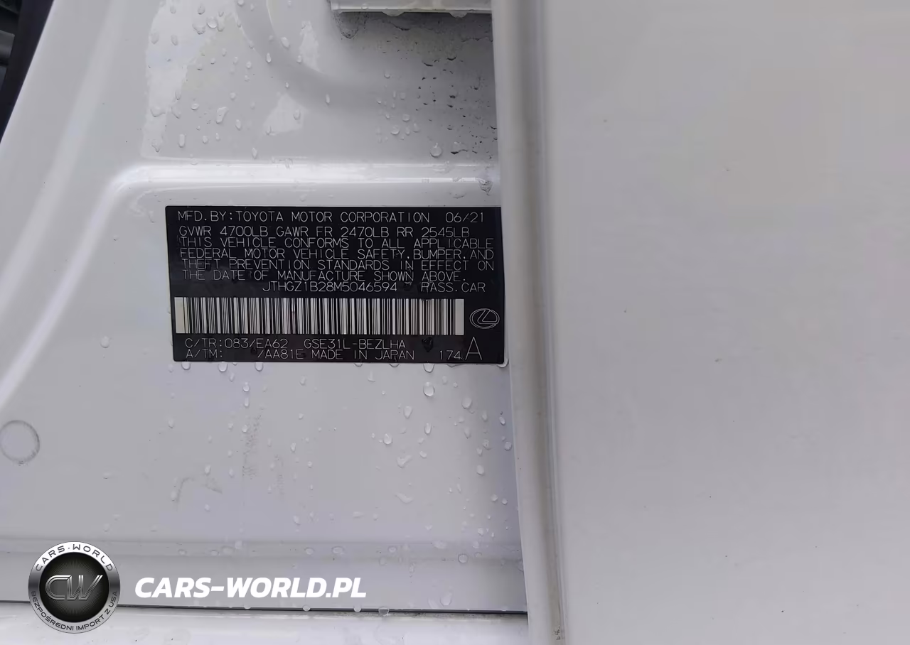2021 Lexus Is 350 F Sport VIN:JTHGZ1B28M5046594 - 9