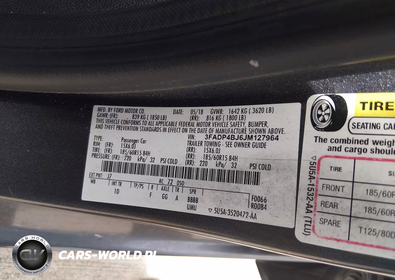 2018 Ford Fiesta Se VIN:3FADP4BJ6JM127964 - 9