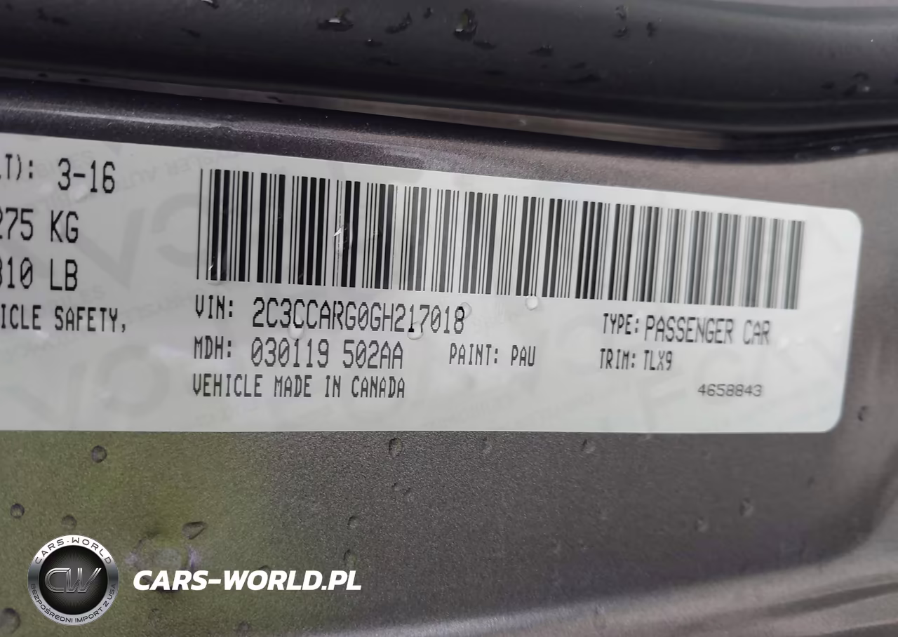 2016 Chrysler 300 Limited VIN:2C3CCARG0GH217018 - 9