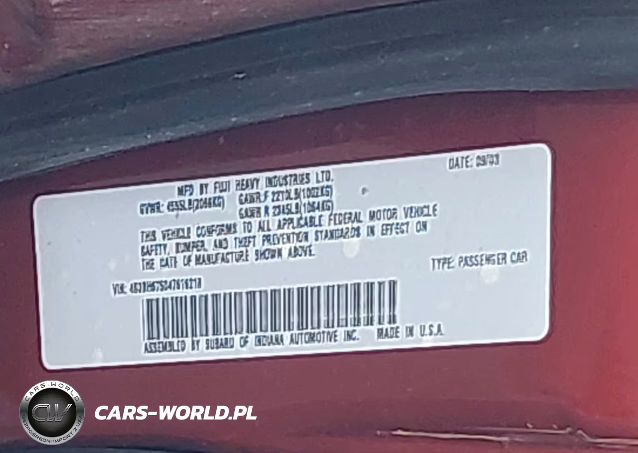 2004 Subaru Outback VIN:4S3BH675047616218 - 9