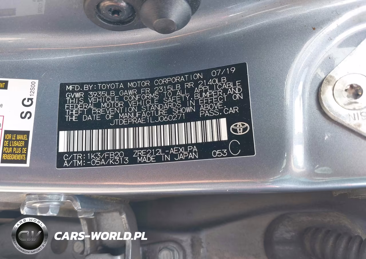 2020 Toyota Corolla Le VIN:JTDEPRAE1LJ060271 - 9