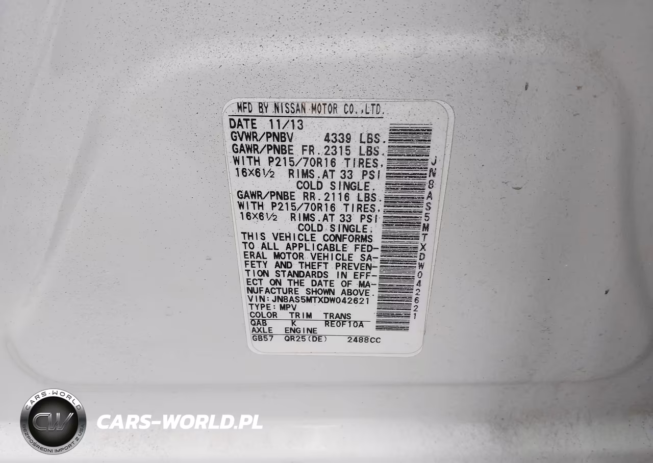 2013 Nissan Rogue S VIN:JN8AS5MTXDW042621 - 9