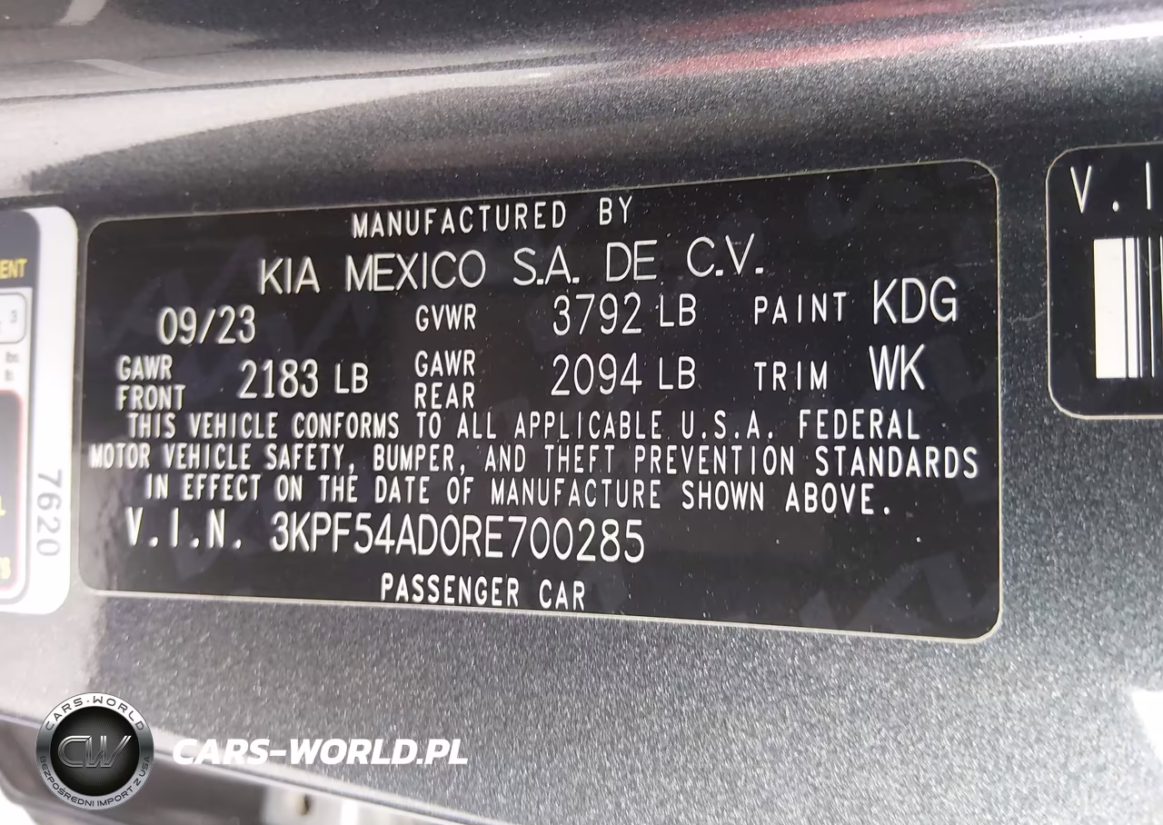 2024 Kia Forte Gt-Line VIN:3KPF54AD0RE700285 - 9