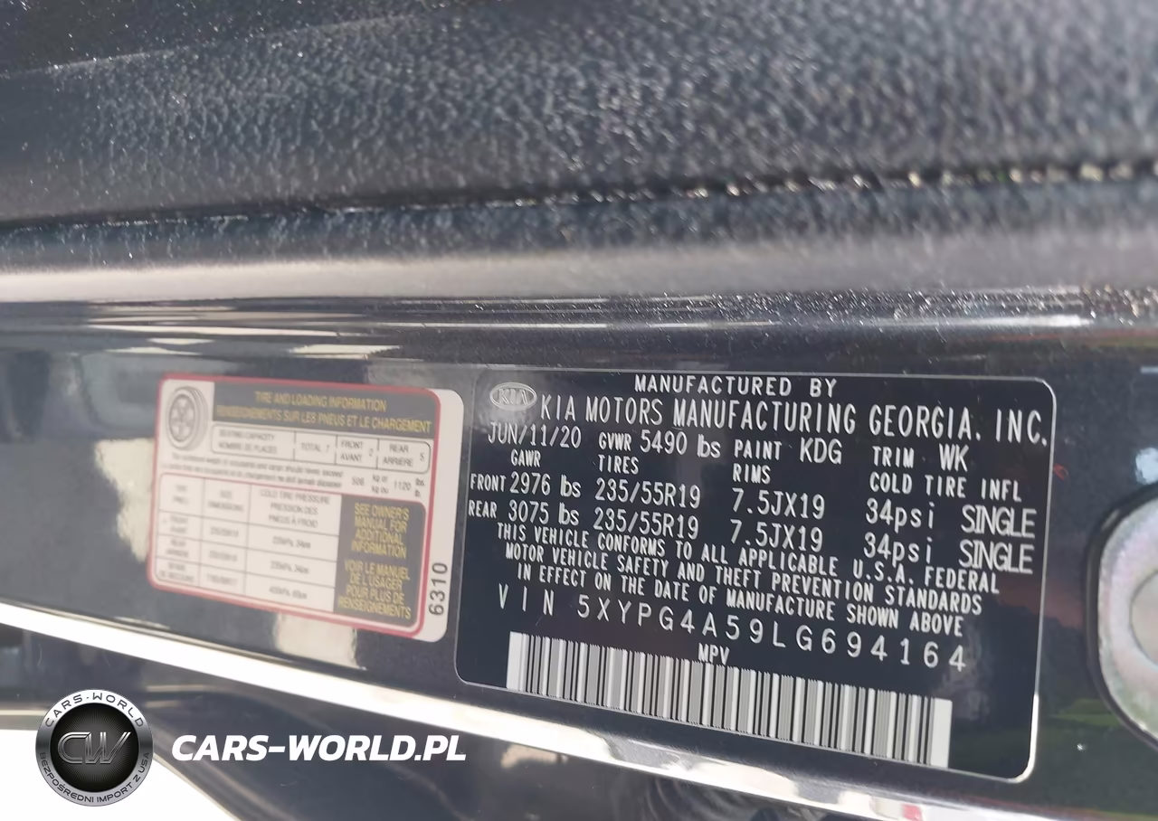 2020 Kia Sorento S V6 VIN:5XYPG4A59LG694164 - 9