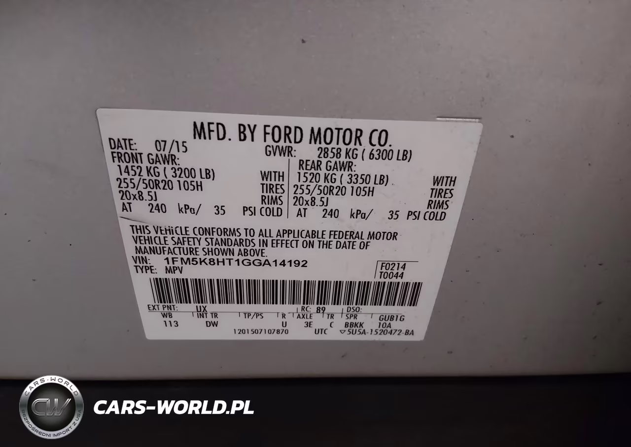 2016 Ford Explorer Platinum VIN:1FM5K8HT1GGA14192 - 9
