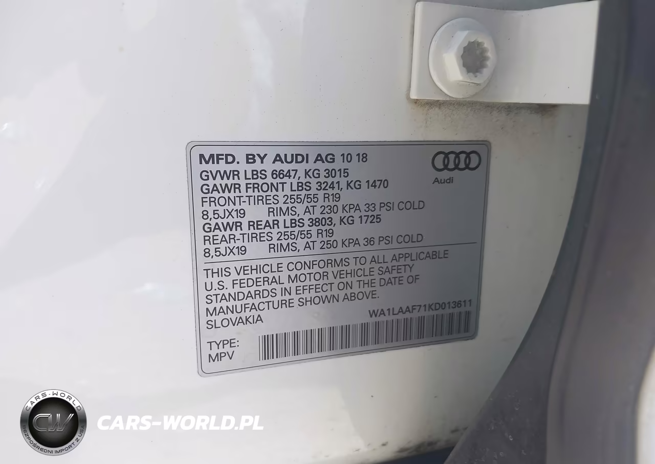 2019 Audi Q7 55 Premium-55 Se Premium VIN:WA1LAAF71KD013611 - 9