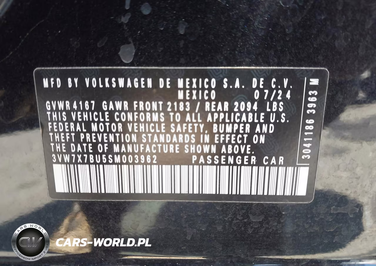 2025 Volkswagen Jetta 1.5T Se VIN:3VW7X7BU5SM003962 - 9