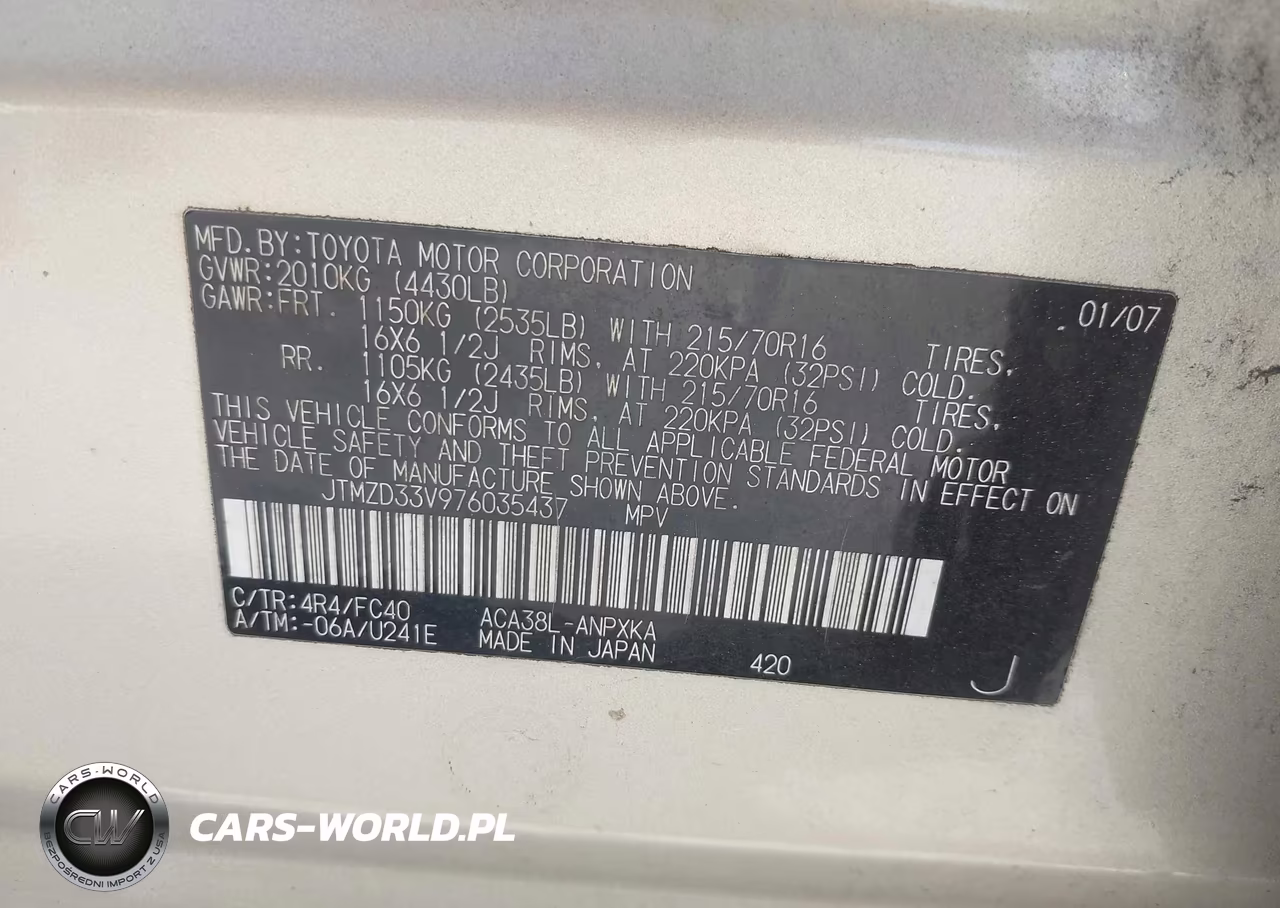 2007 Toyota Rav4 VIN:JTMZD33V976035437 - 9