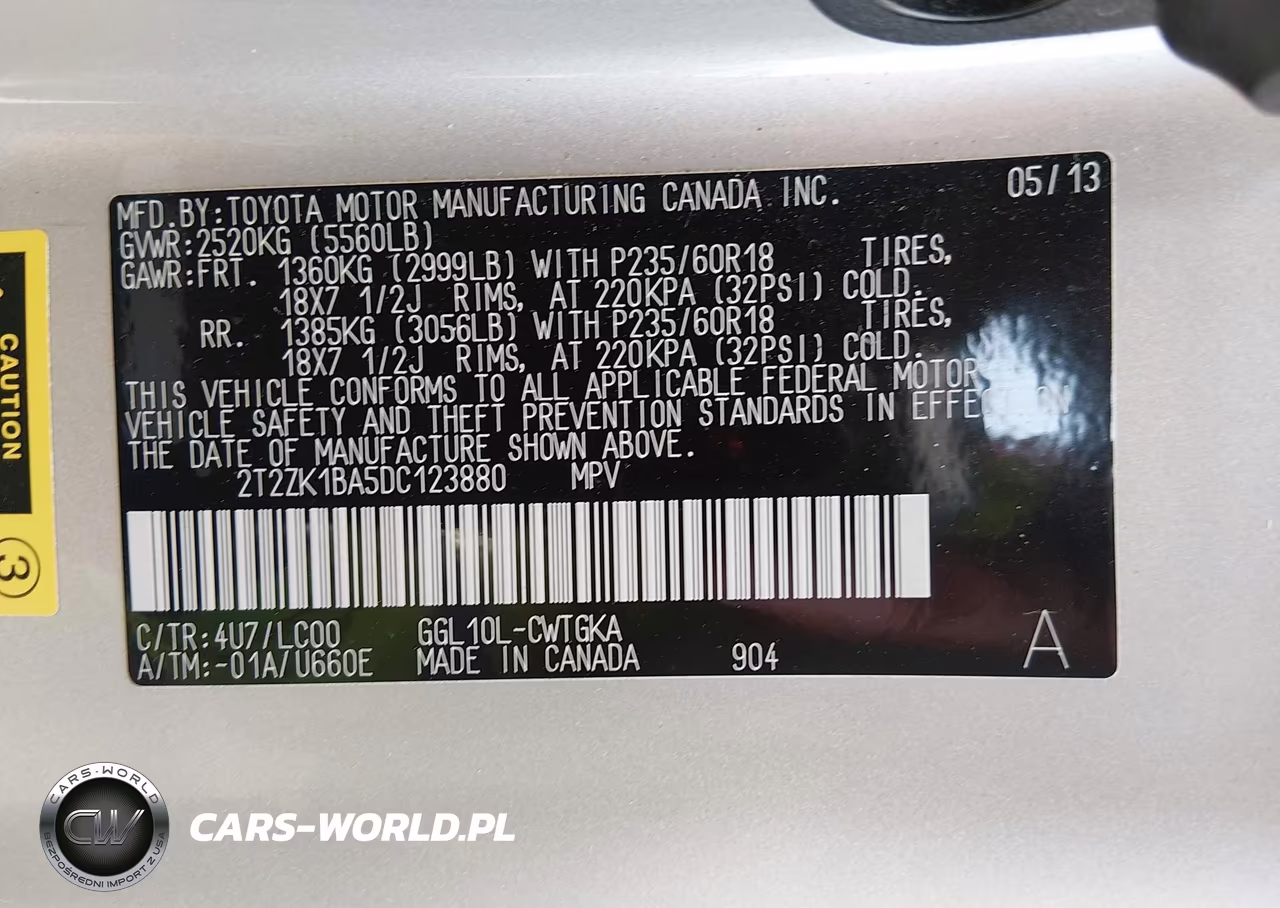 2013 Lexus Rx 350 VIN:2T2ZK1BA5DC123880 - 9