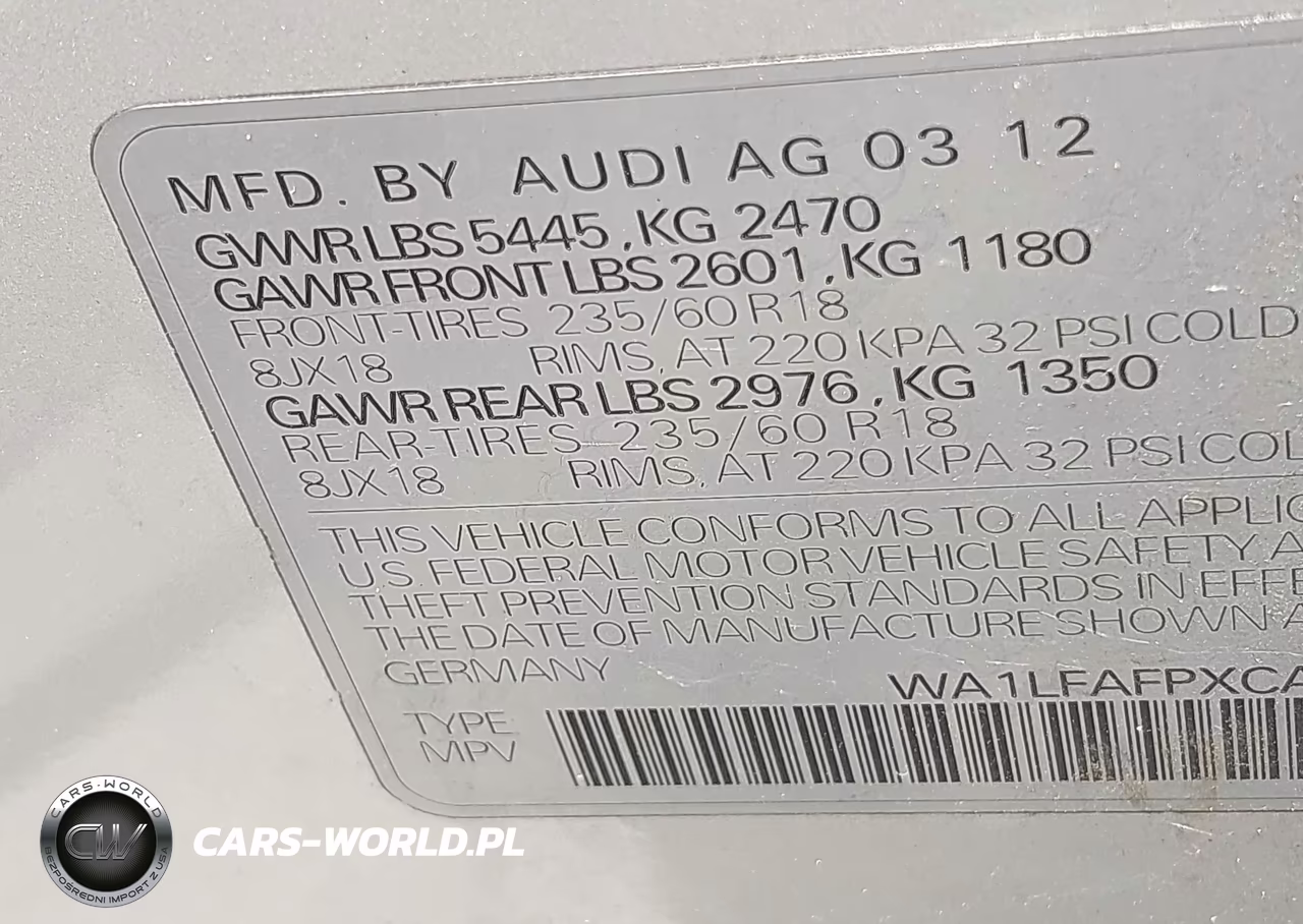 2012 Audi Q5 2.0T Premium VIN:WA1LFAFPXCA097240 - 9