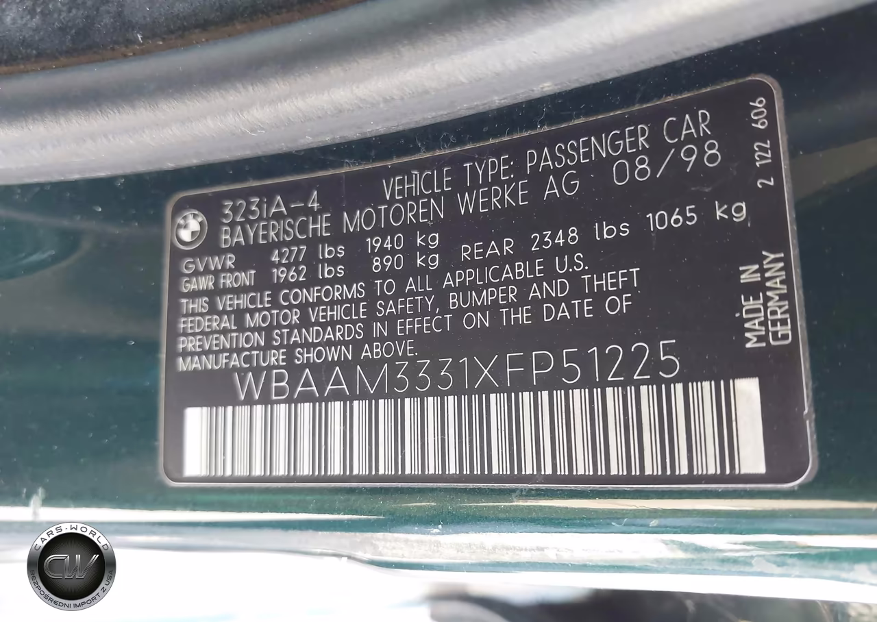 1999 BMW 323I VIN:WBAAM3331XFP51225 - 9