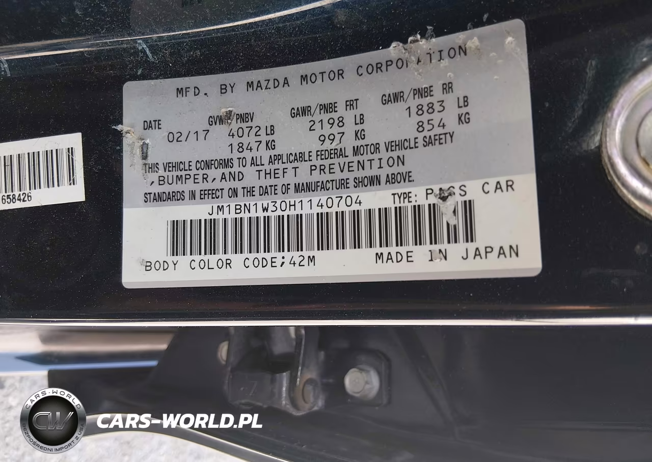2017 Mazda Mazda3 Grand Touring VIN:JM1BN1W30H1140704 - 9