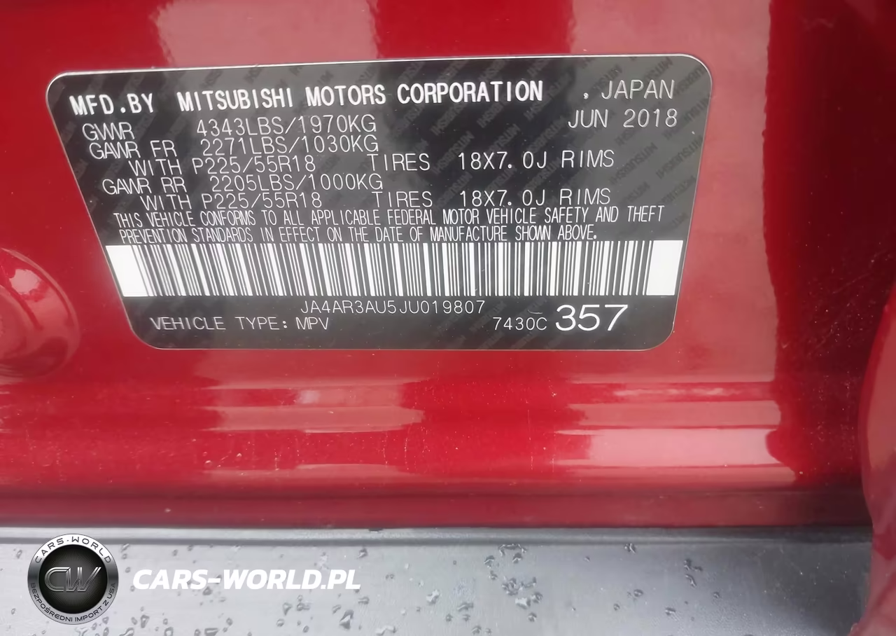2018 Mitsubishi Outlander Sport 2.0 Es-2.0 Le VIN:JA4AR3AU5JU019807 - 9