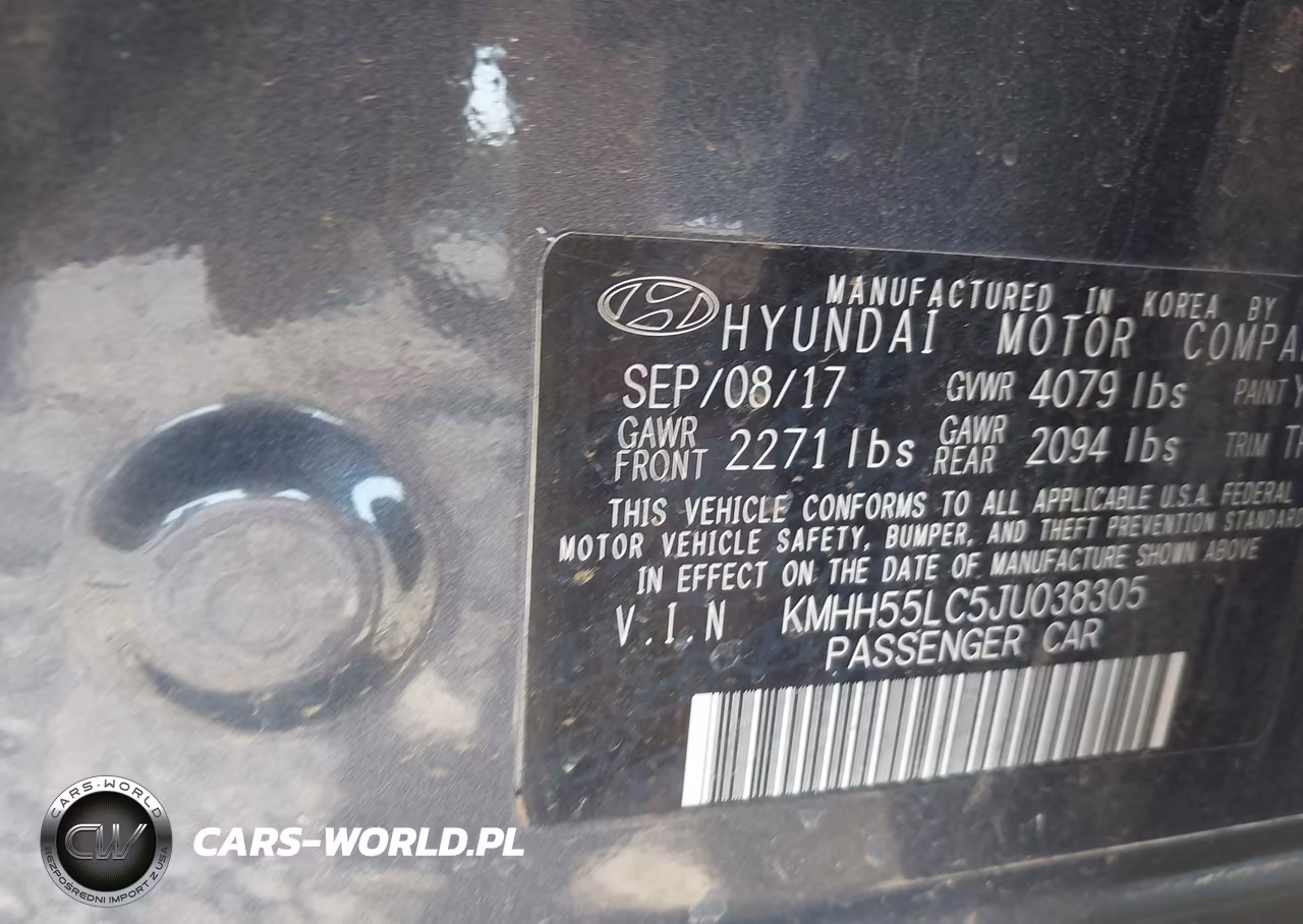2018 Hyundai Elantra Gt Sport VIN:KMHH55LC5JU038305 - 9