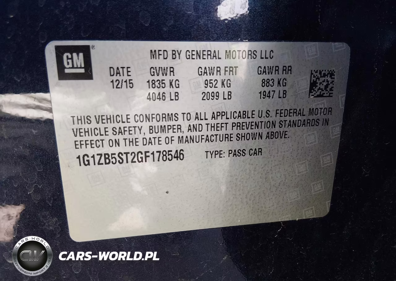 2016 Chevrolet Malibu Ls VIN:1G1ZB5ST2GF178546 - 9