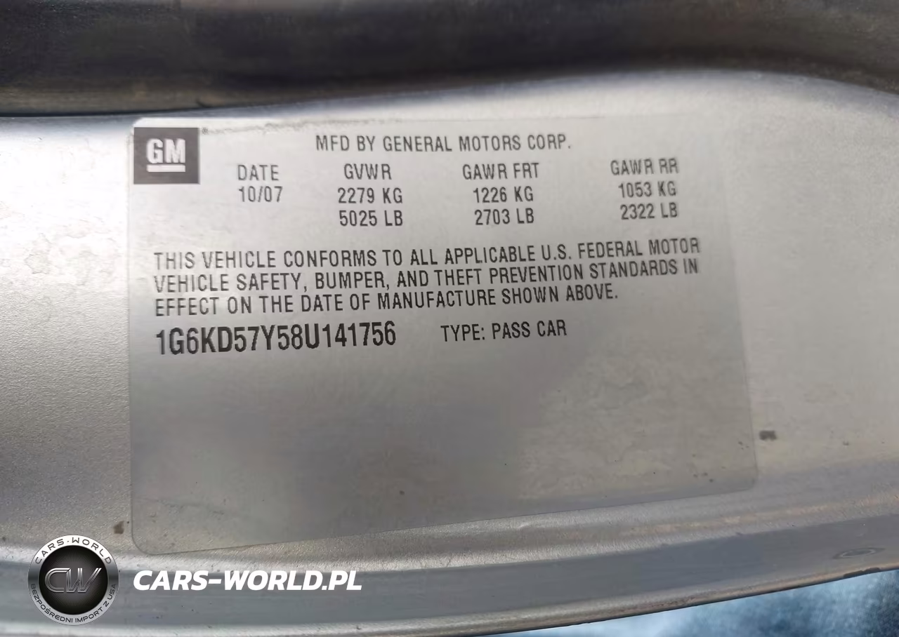 2008 Cadillac Dts 1Sc VIN:1G6KD57Y58U141756 - 9