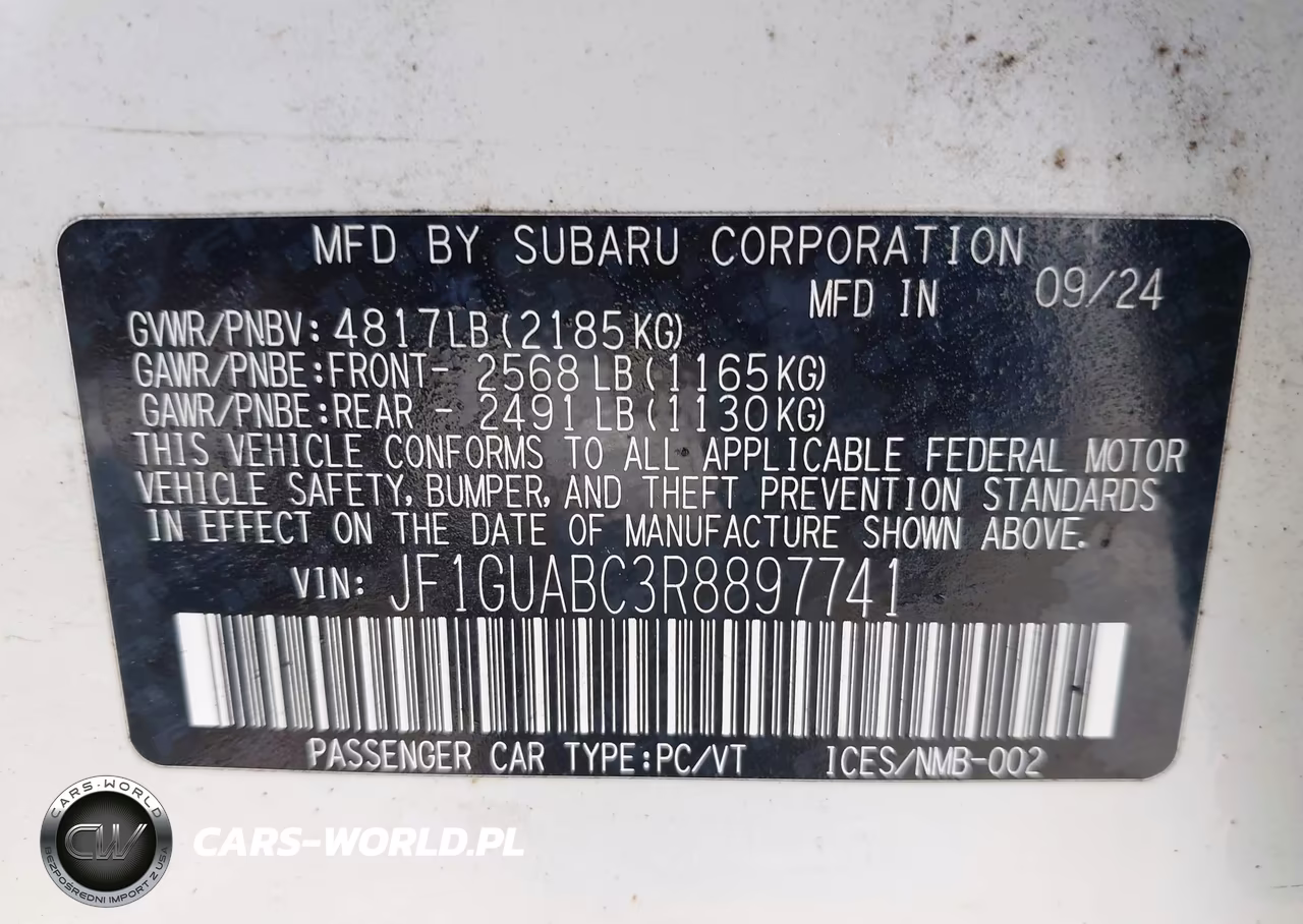 2024 Subaru Impreza Base 5-Door VIN:JF1GUABC3R8897741 - 9