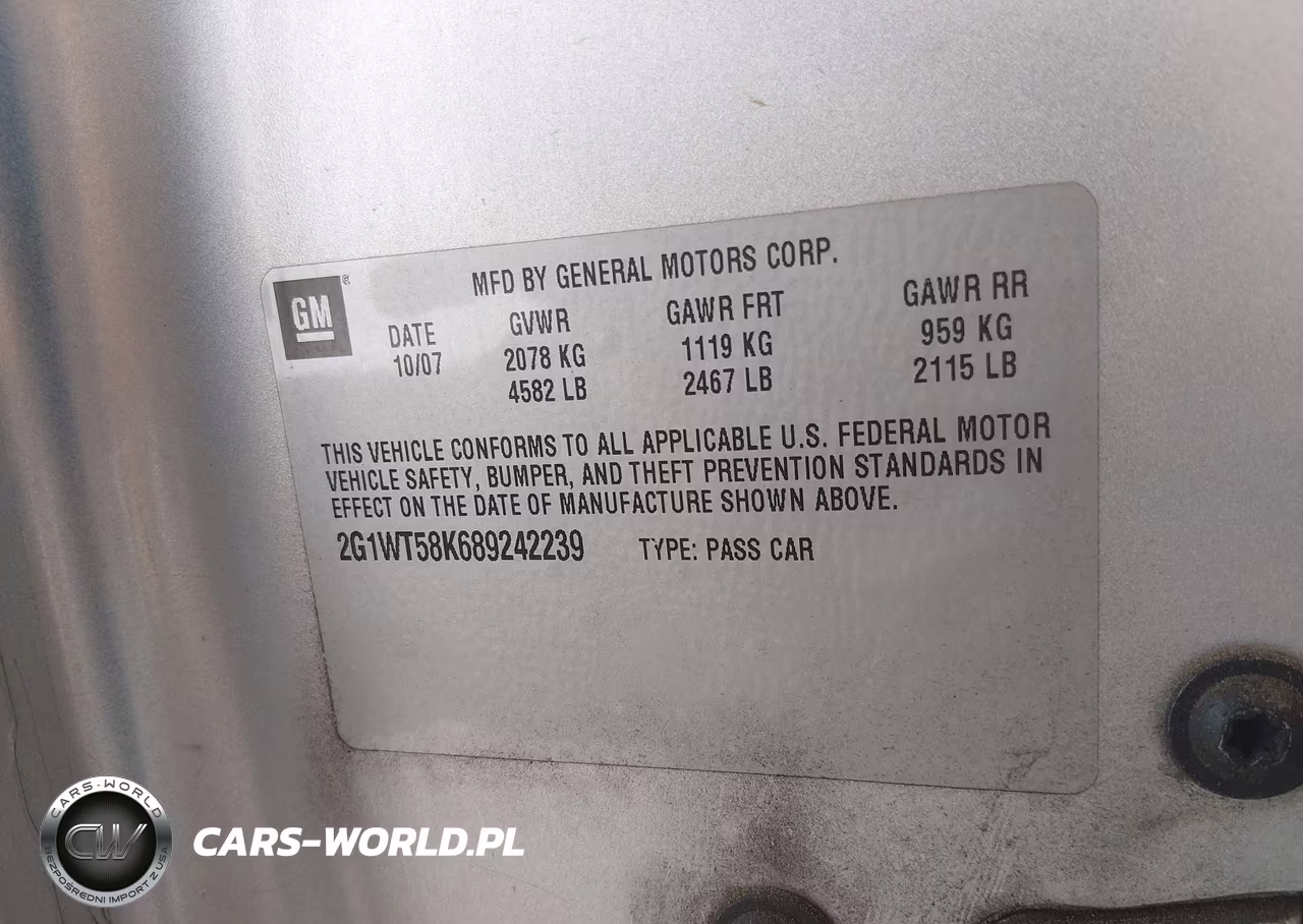 2008 Chevrolet Impala Lt VIN:2G1WT58K689242239 - 9