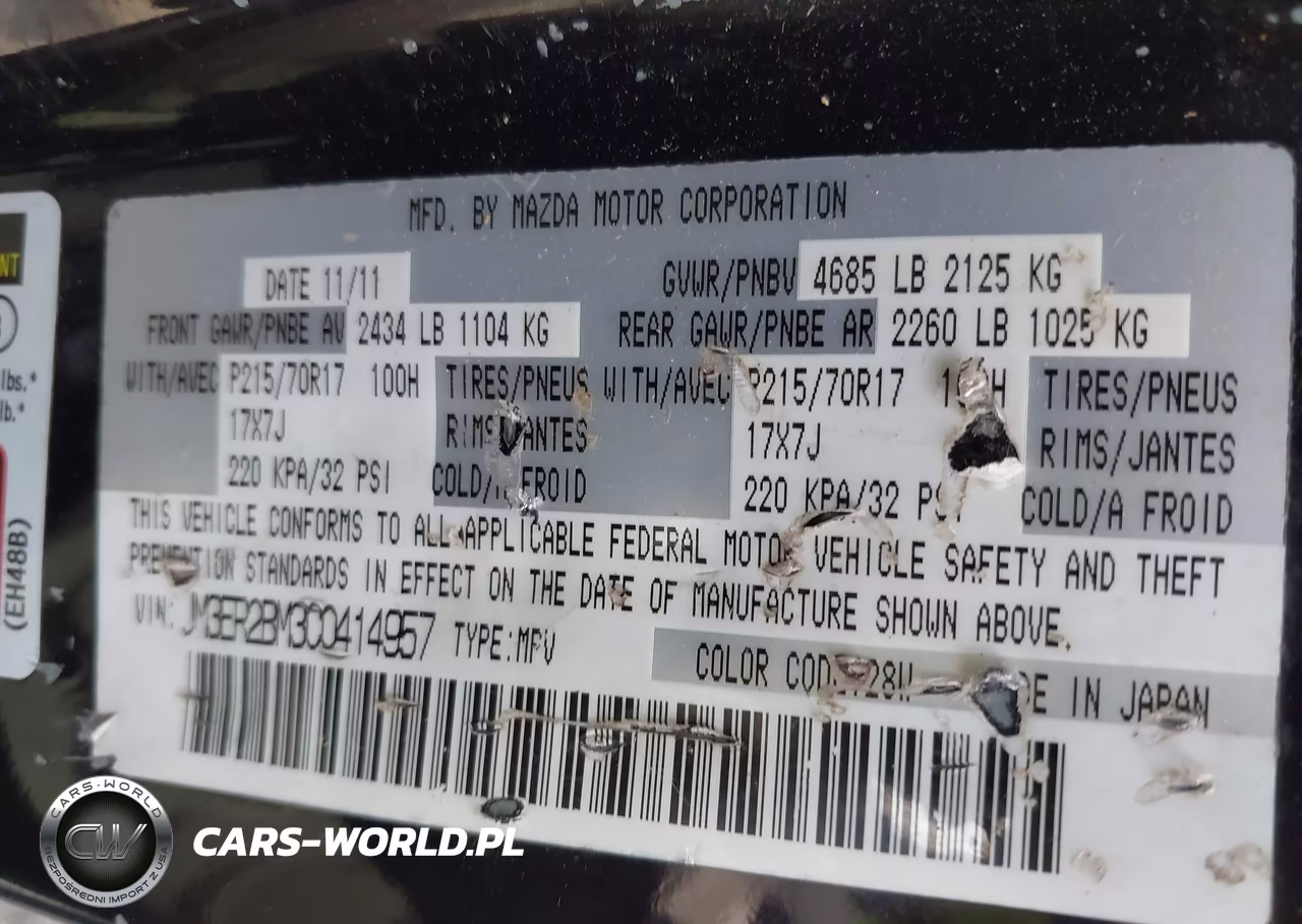2012 Mazda Cx-7 I Sport VIN:JM3ER2BM3C0414957 - 9