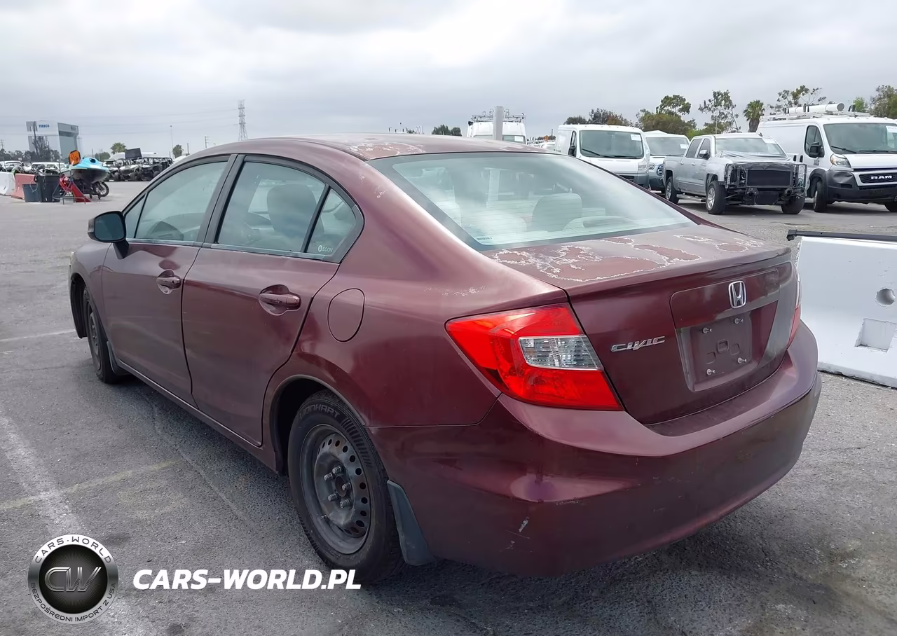 2012 Honda Civic Lx VIN:2HGFB2F52CH600250 - 3
