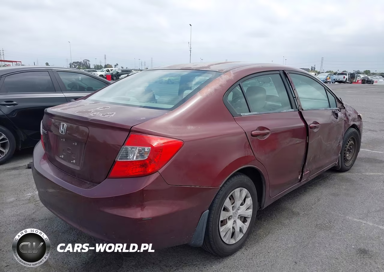 2012 Honda Civic Lx VIN:2HGFB2F52CH600250 - 4