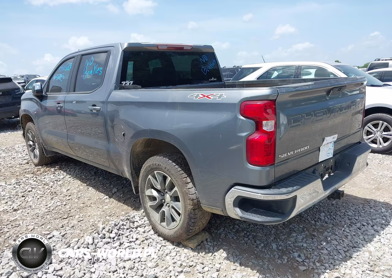 2021 Chevrolet Silverado 1500 4Wd Short Bed Lt VIN:3GCUYDED5MG201956 - 3