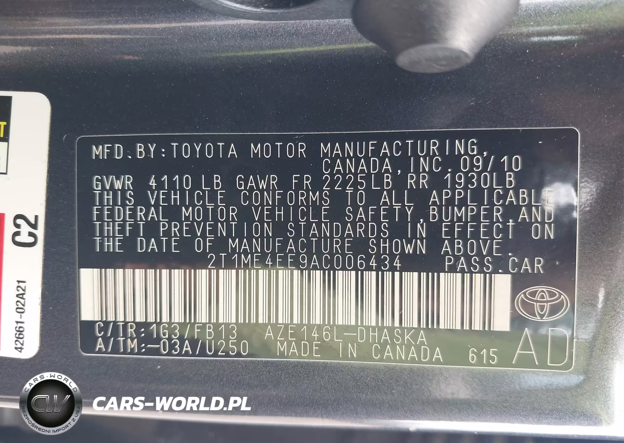 2010 Toyota Matrix Xrs VIN:2T1ME4EE9AC006434 - 9