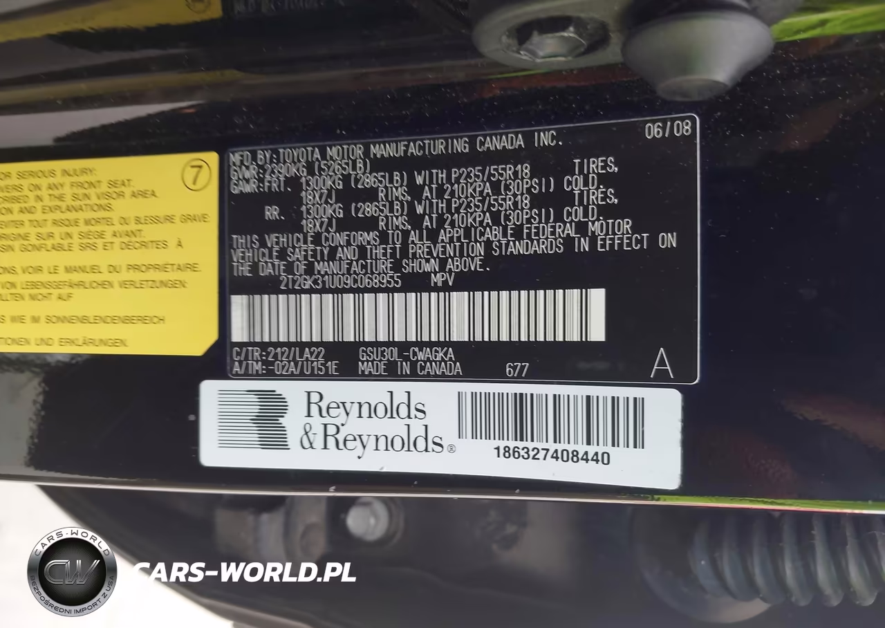 2009 Lexus Rx 350 VIN:2T2GK31U09C068955 - 9