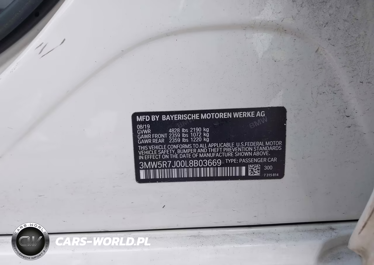 2020 BMW 330I xDrive VIN:3MW5R7J00L8B03669 - 9