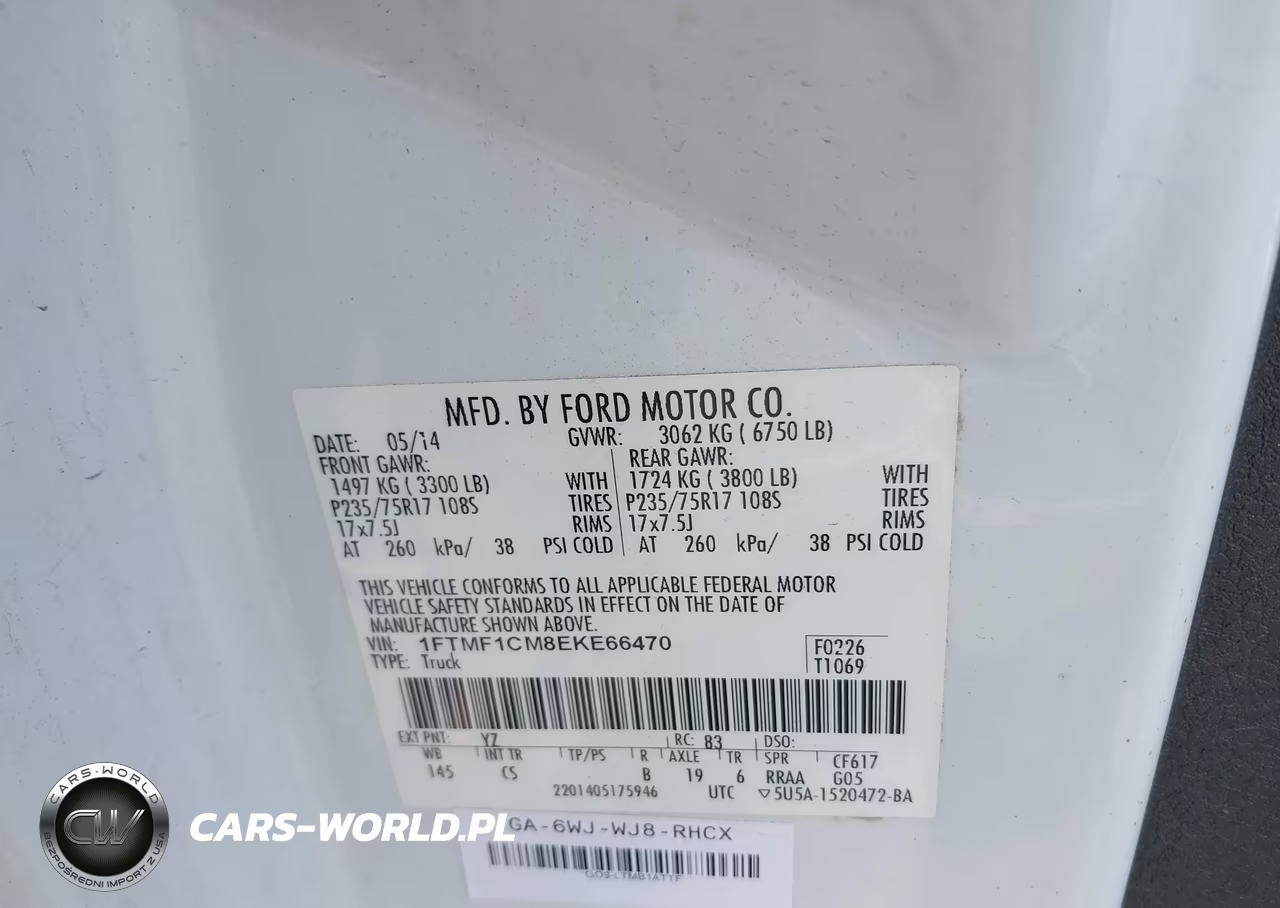 2014 Ford F-150 Stx-Xl-Xlt VIN:1FTMF1CM8EKE66470 - 9