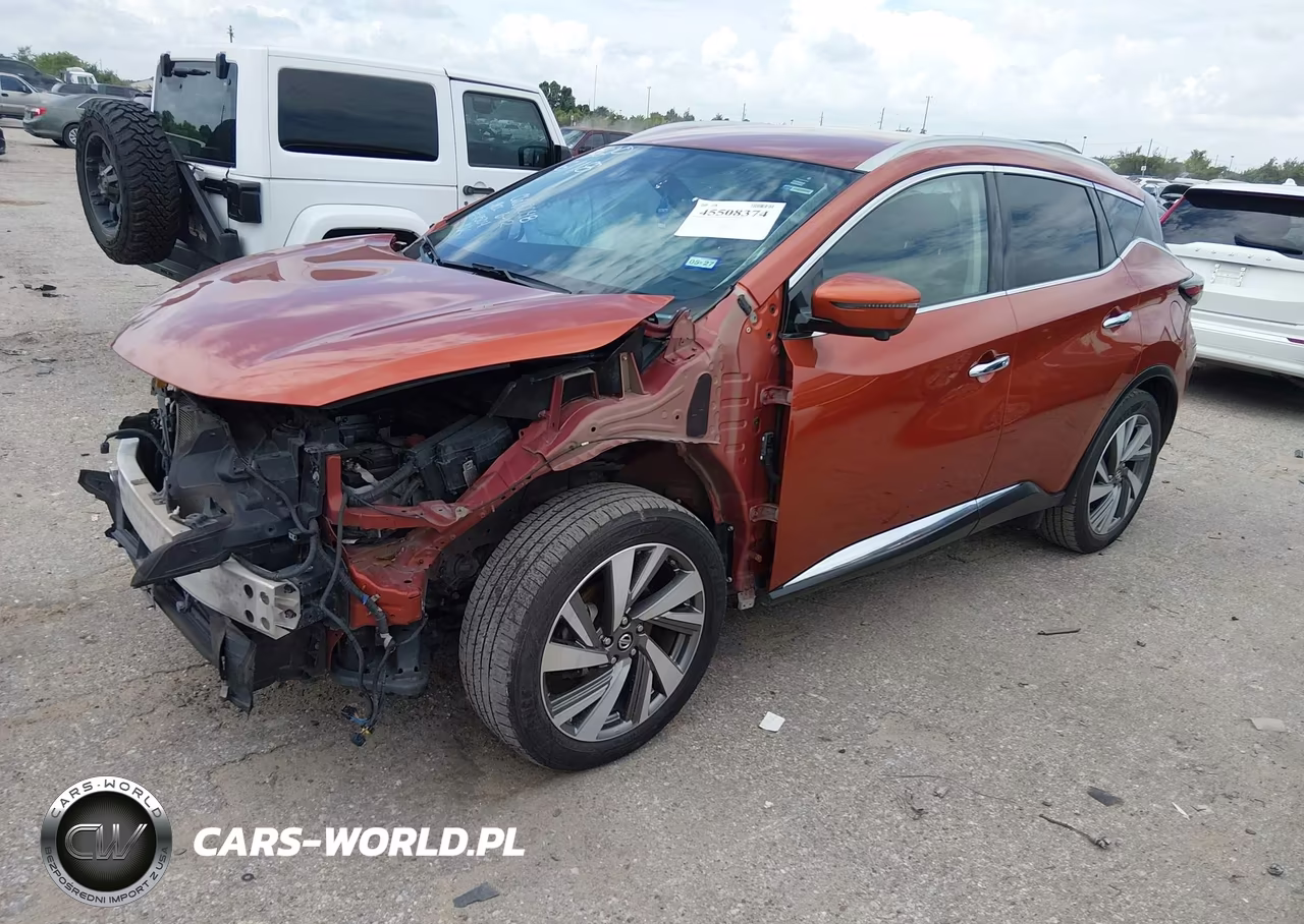 2019 Nissan Murano Sl VIN:5N1AZ2MJ2KN101504 - 2