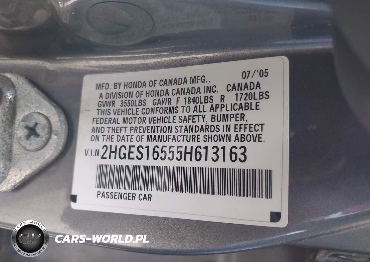 2005 Honda Civic Lx VIN:2HGES16555H613163 - 9