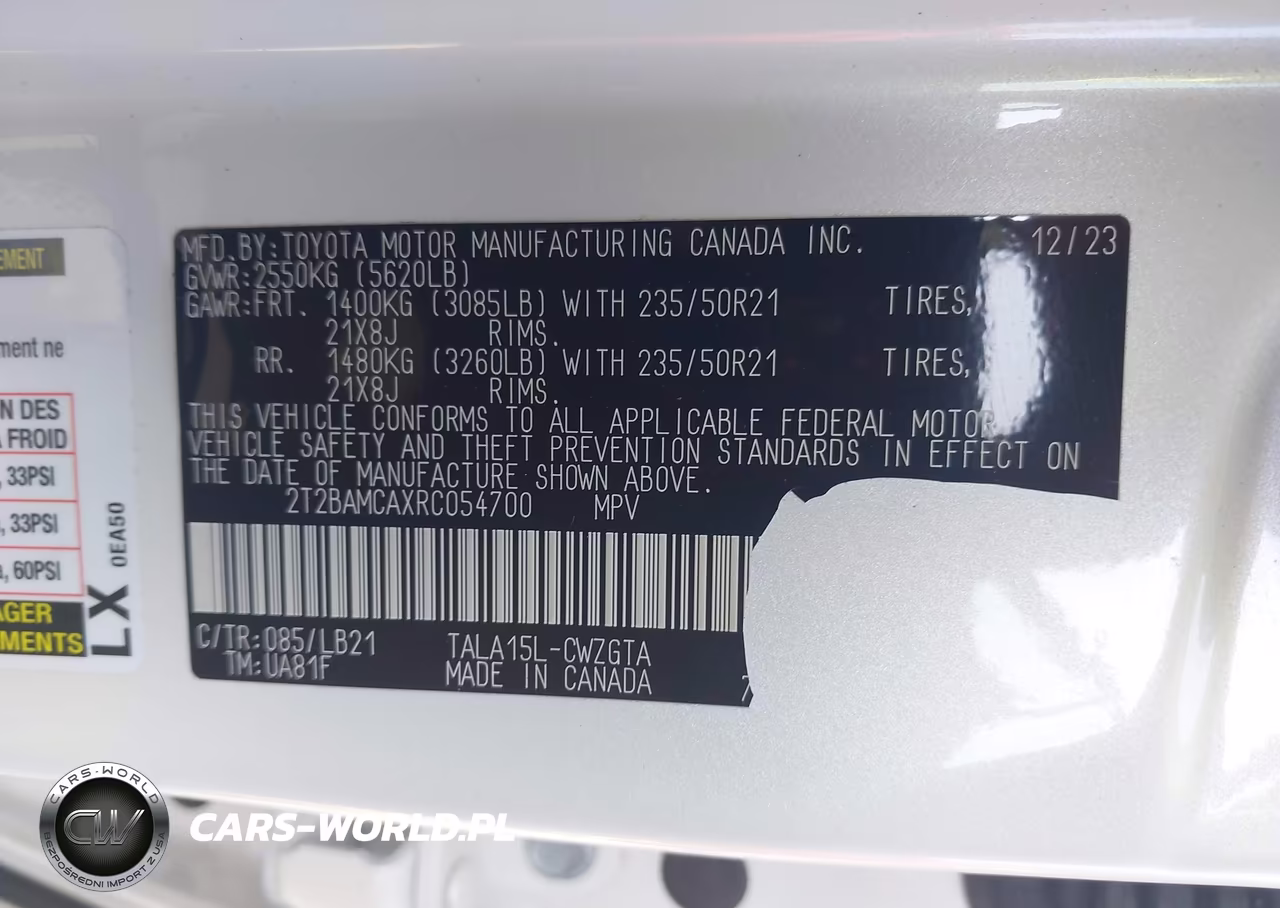 2024 Lexus Rx 350 Premium Plus VIN:2T2BAMCAXRC054700 - 9