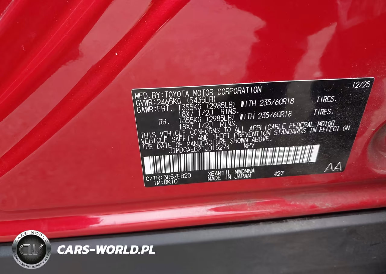 2026 Toyota Bz Xle Plus VIN:JTMBCAEB2TJ015274 - 9