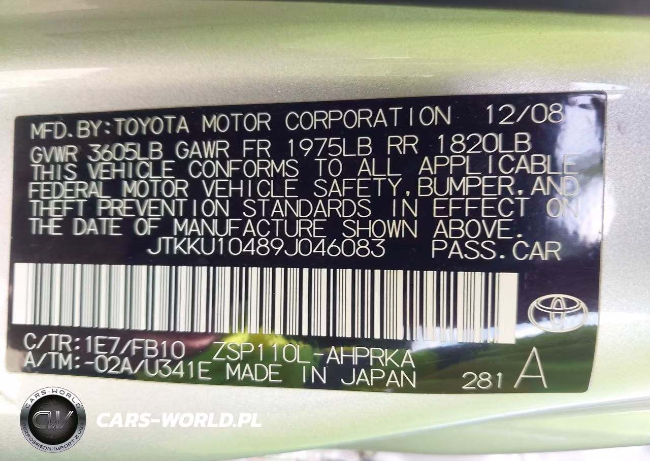 2009 Scion Xd VIN:JTKKU10489J046083 - 9