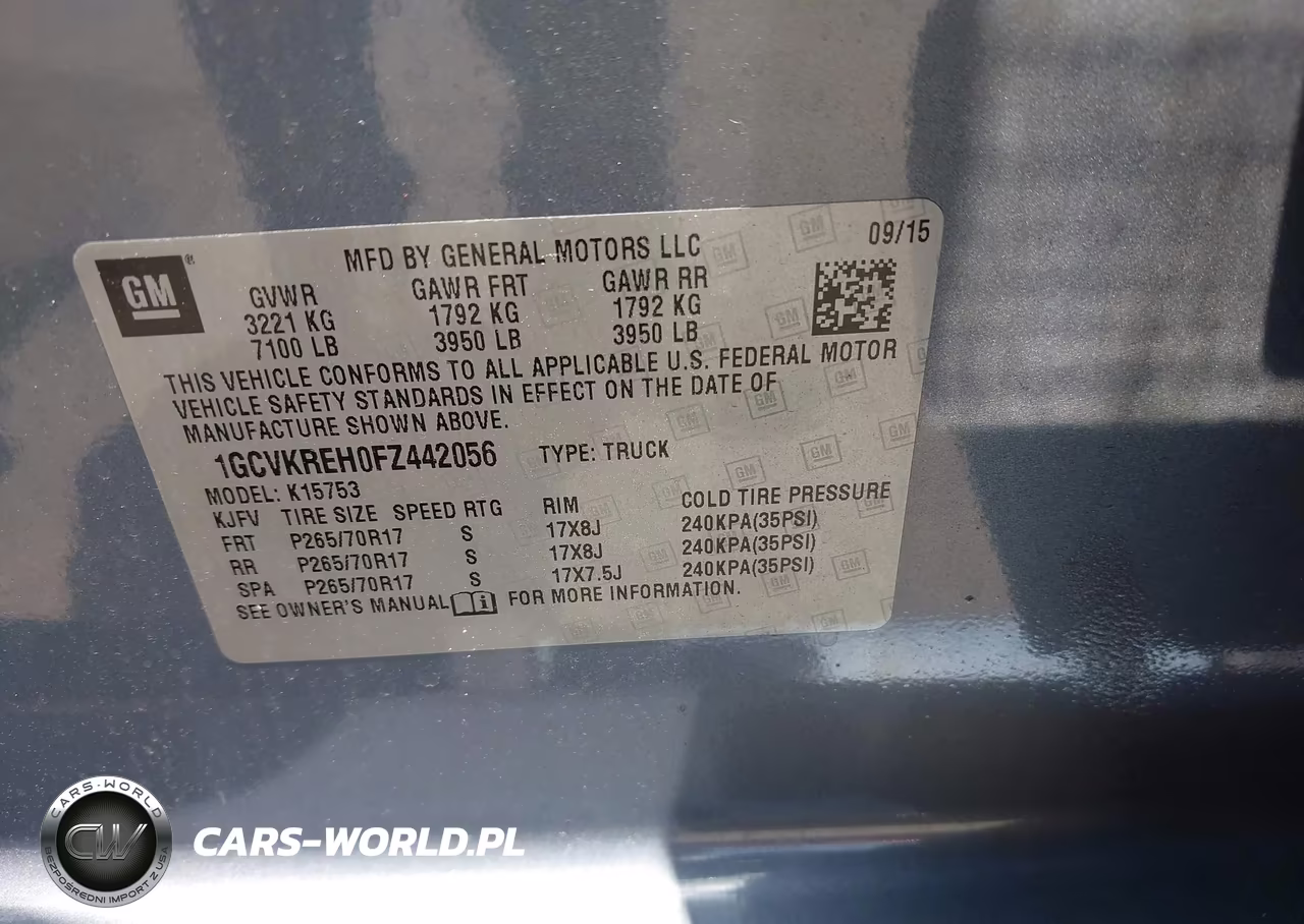 2015 Chevrolet Silverado 1500 Lt VIN:1GCVKREH0FZ442056 - 9