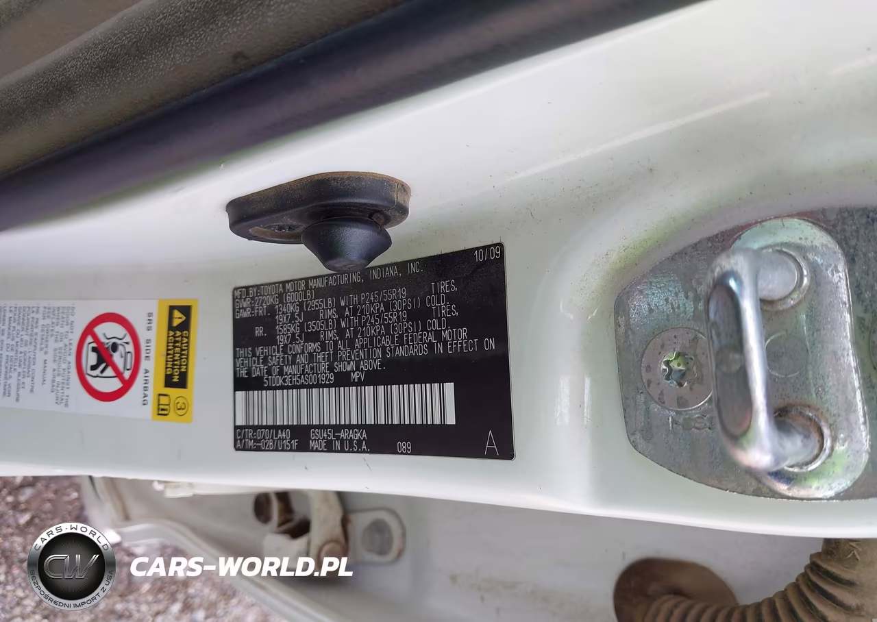 2010 Toyota Highlander Limited V6 VIN:5TDDK3EH5AS001929 - 9