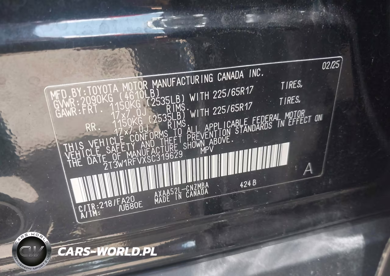 2025 Toyota Rav4 Xle VIN:2T3W1RFVXSC319629 - 9
