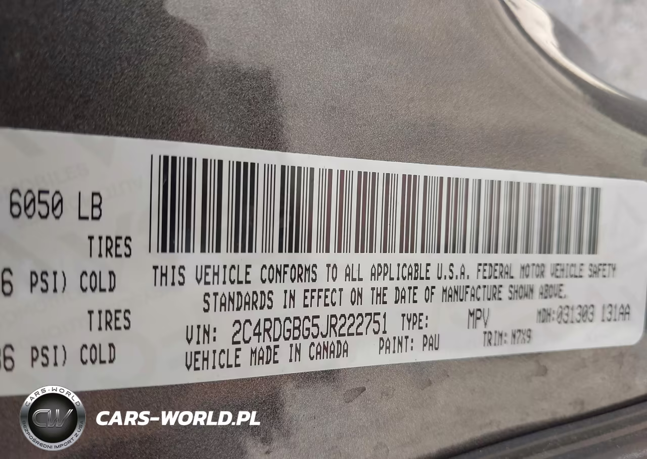 2018 Dodge Grand Caravan Se Plus VIN:2C4RDGBG5JR222751 - 9