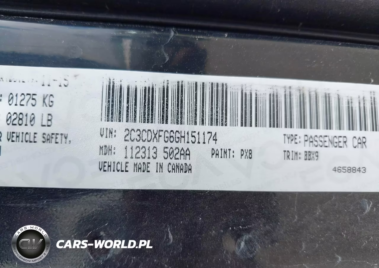 2016 Dodge Charger Se VIN:2C3CDXFG6GH151174 - 9