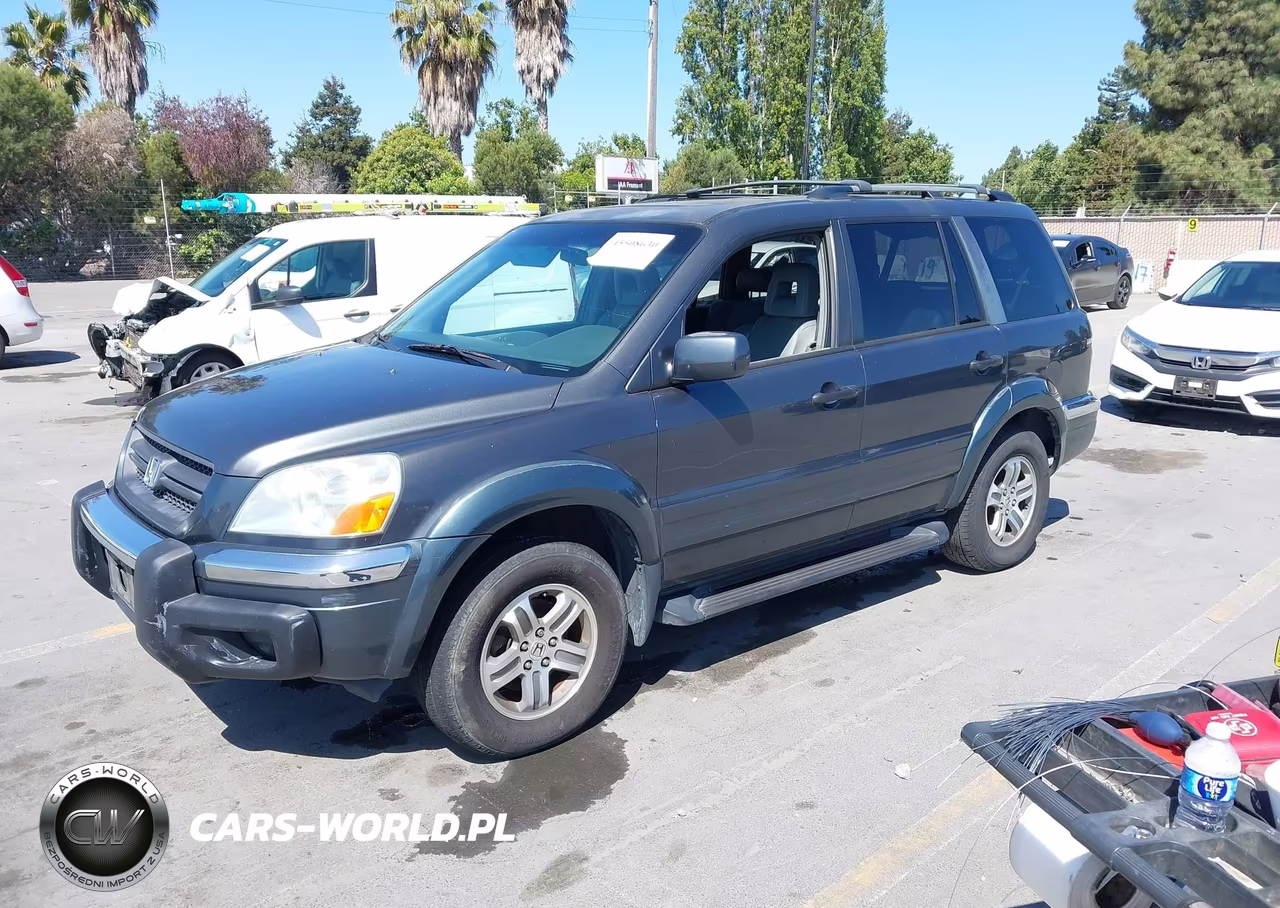 2005 Honda Pilot Ex-L VIN:2HKYF18705H533775 - 2