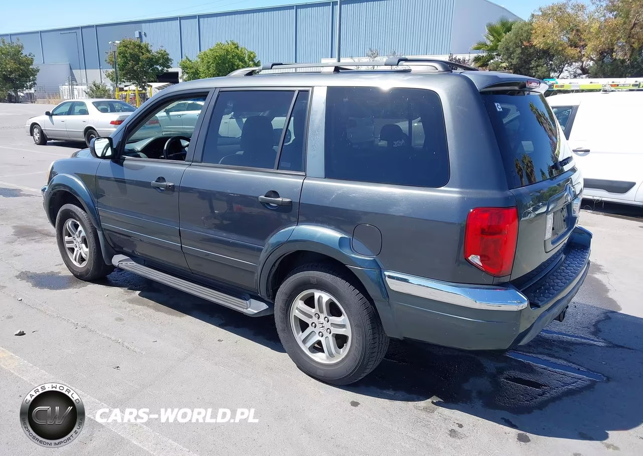 2005 Honda Pilot Ex-L VIN:2HKYF18705H533775 - 3