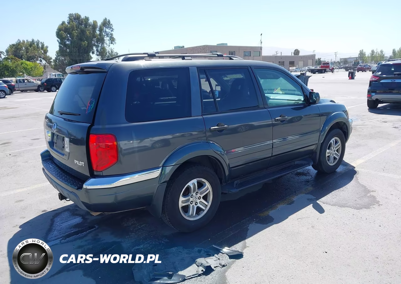 2005 Honda Pilot Ex-L VIN:2HKYF18705H533775 - 4