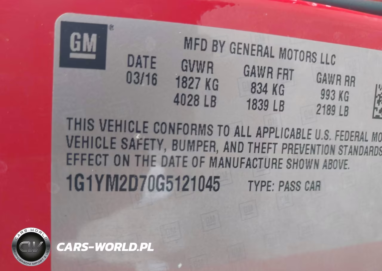 2016 Chevrolet Corvette Stingray Z51 VIN:1G1YM2D70G5121045 - 9