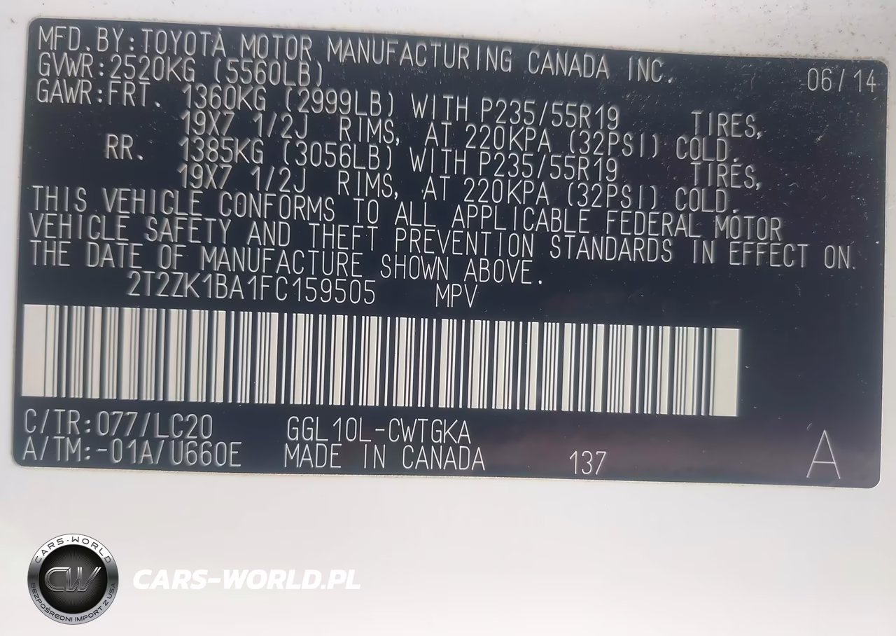 2015 Lexus Rx 350 VIN:2T2ZK1BA1FC159505 - 9