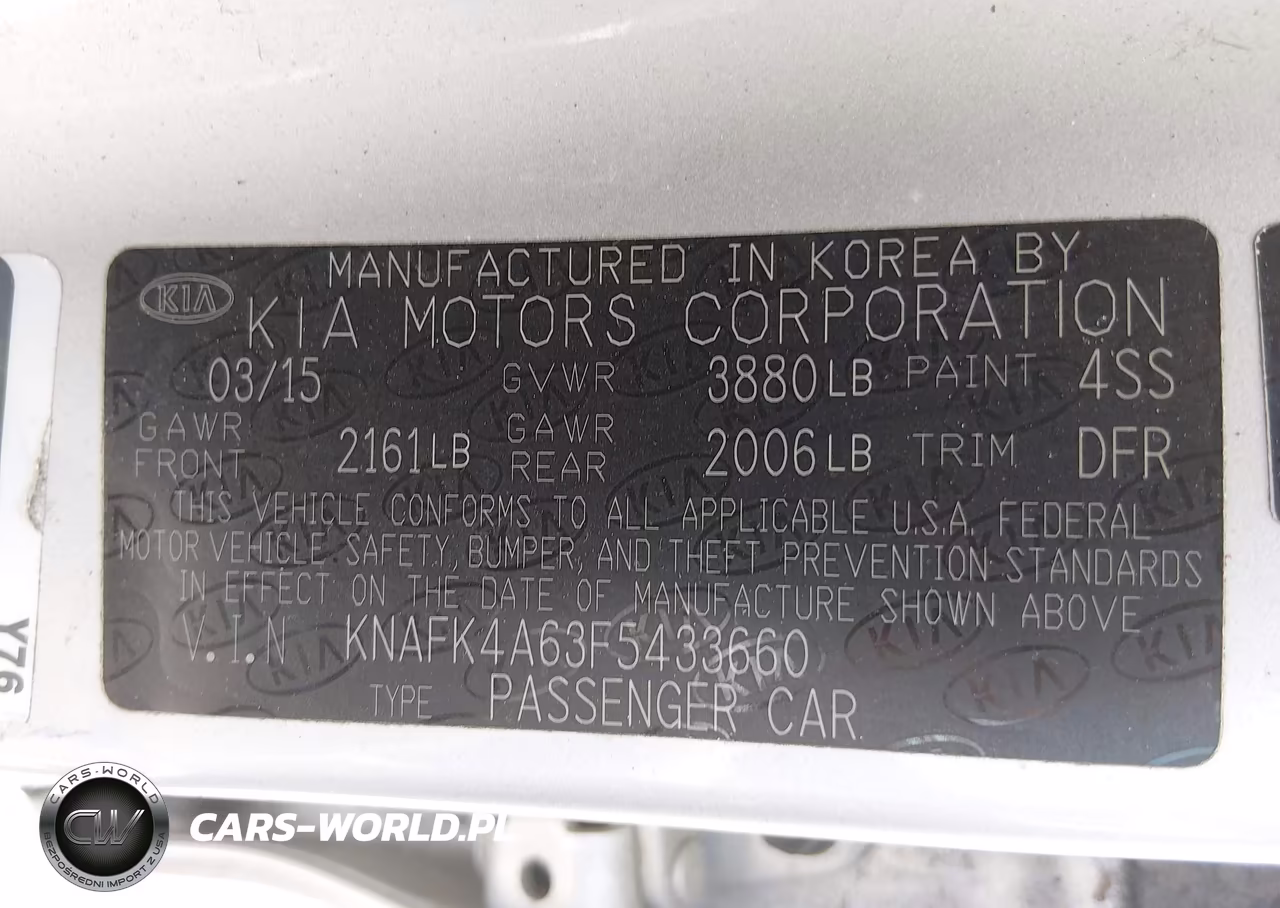 2015 Kia Forte Lx VIN:KNAFK4A63F5433660 - 9