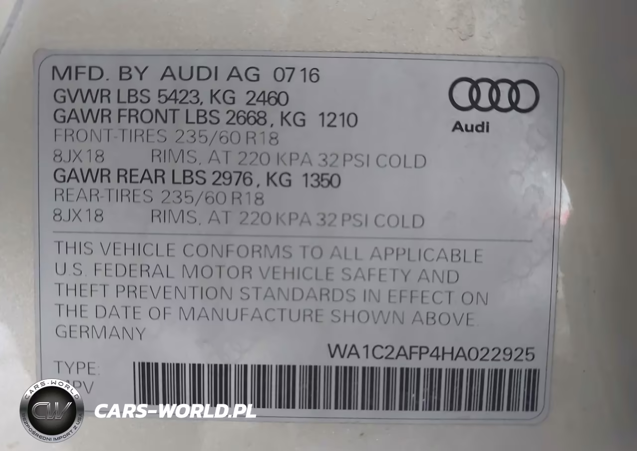 2017 Audi Q5 2.0T Premium VIN:WA1C2AFP4HA022925 - 9