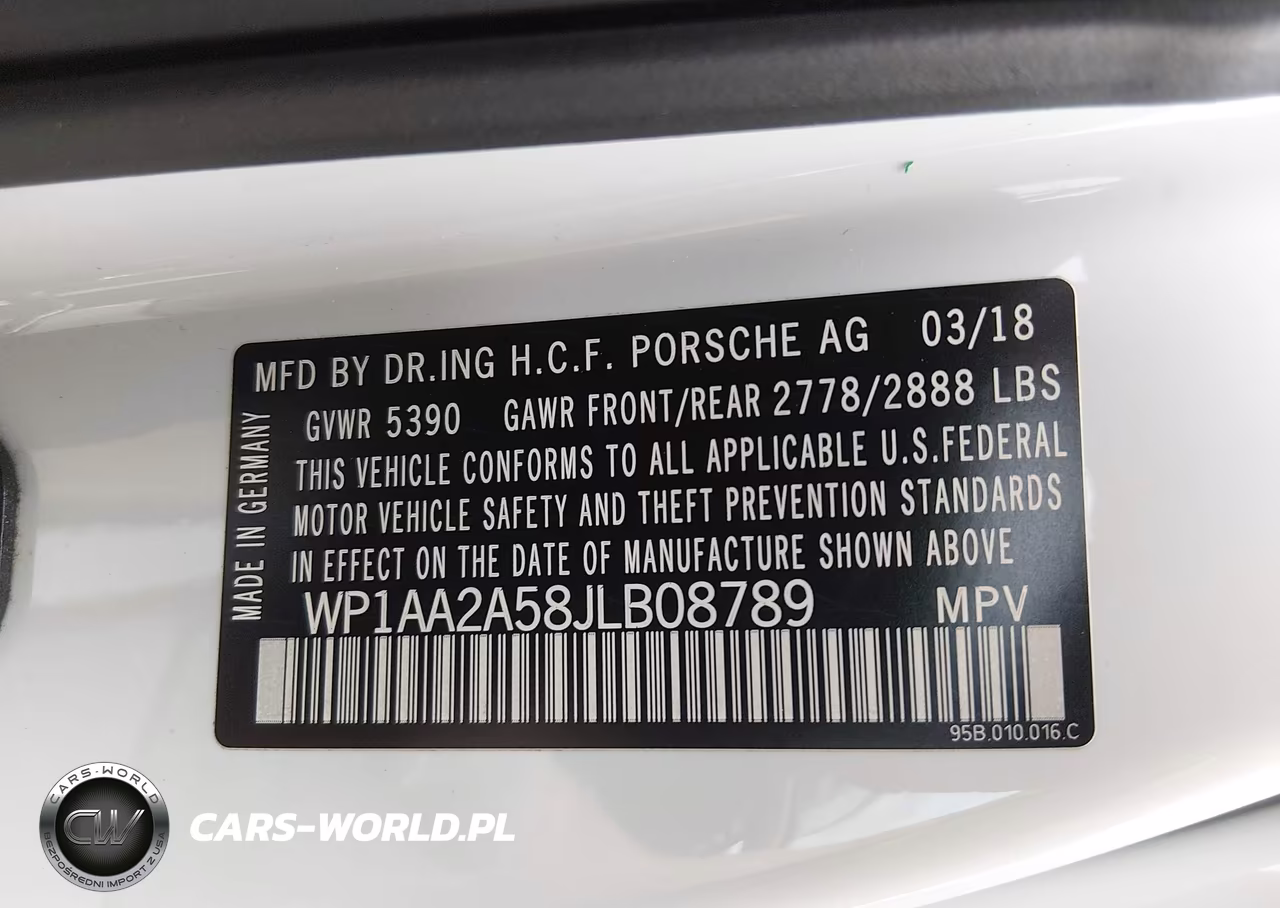 2018 Porsche Macan VIN:WP1AA2A58JLB08789 - 9
