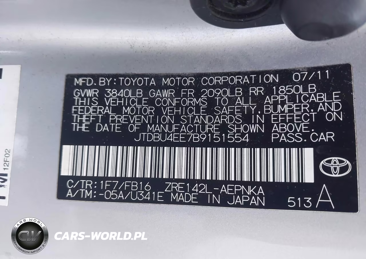 2011 Toyota Corolla Le VIN:JTDBU4EE7B9151554 - 9
