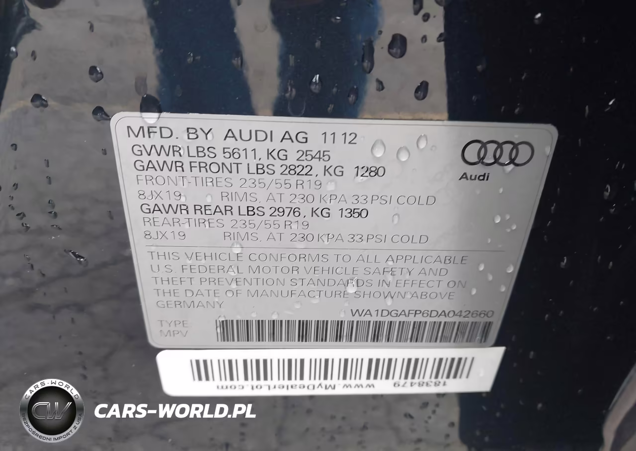 2013 Audi Q5 3.0T Premium Plus VIN:WA1DGAFP6DA042660 - 9